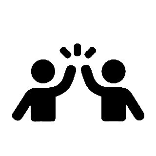 Icon of a person celebrating.