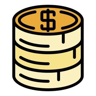 Stack of coins icon